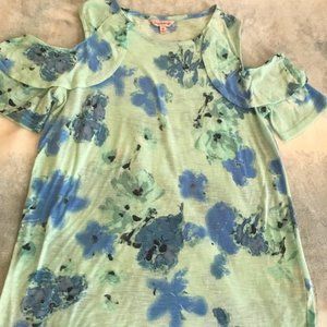 Juicy Couture  Cold shoulder Watercolor Top Medium